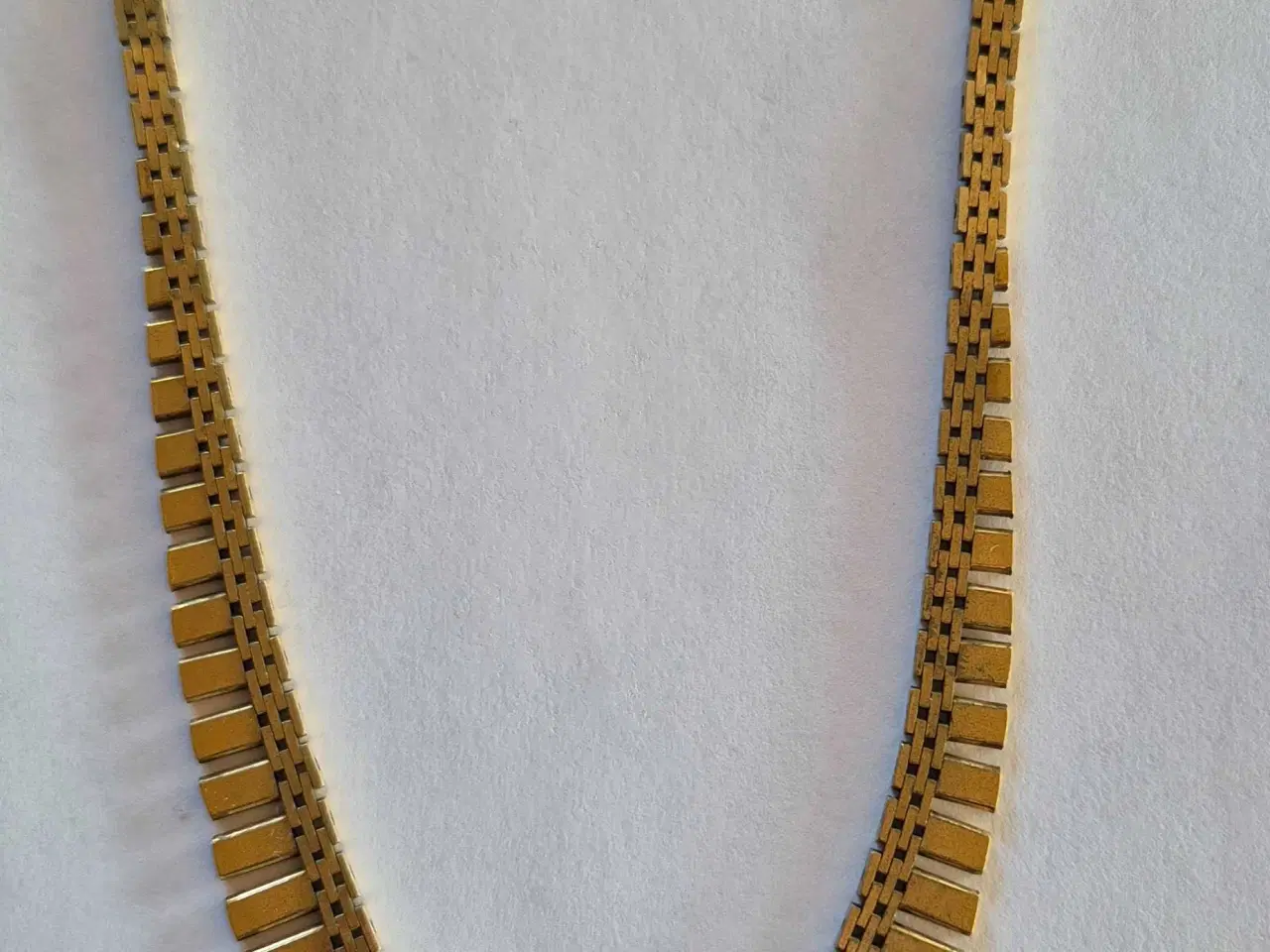 Billede 1 - Mursten halskæde dubbel