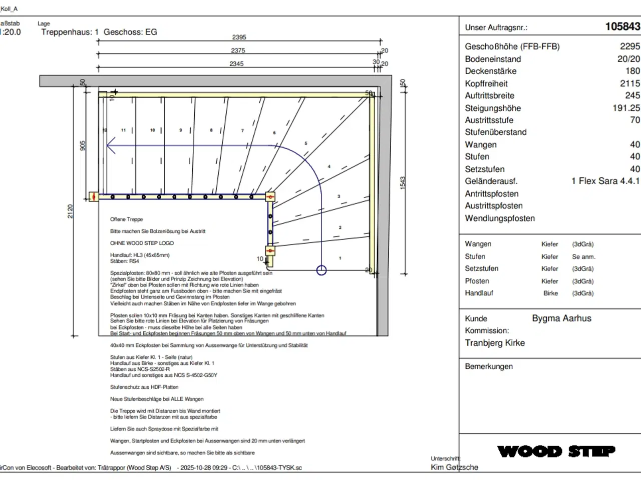 Billede 11 - Kvartsvingstrappe - fejlmålstrappe