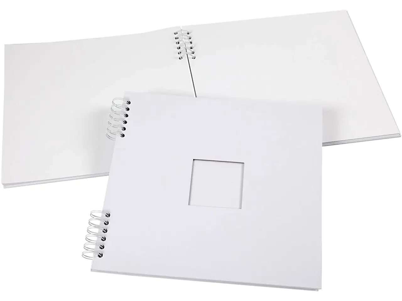 Billede 1 - Scrapbog m. spiral, str. 30,5x30,5 cm, 250 g, hvid, 1 stk.