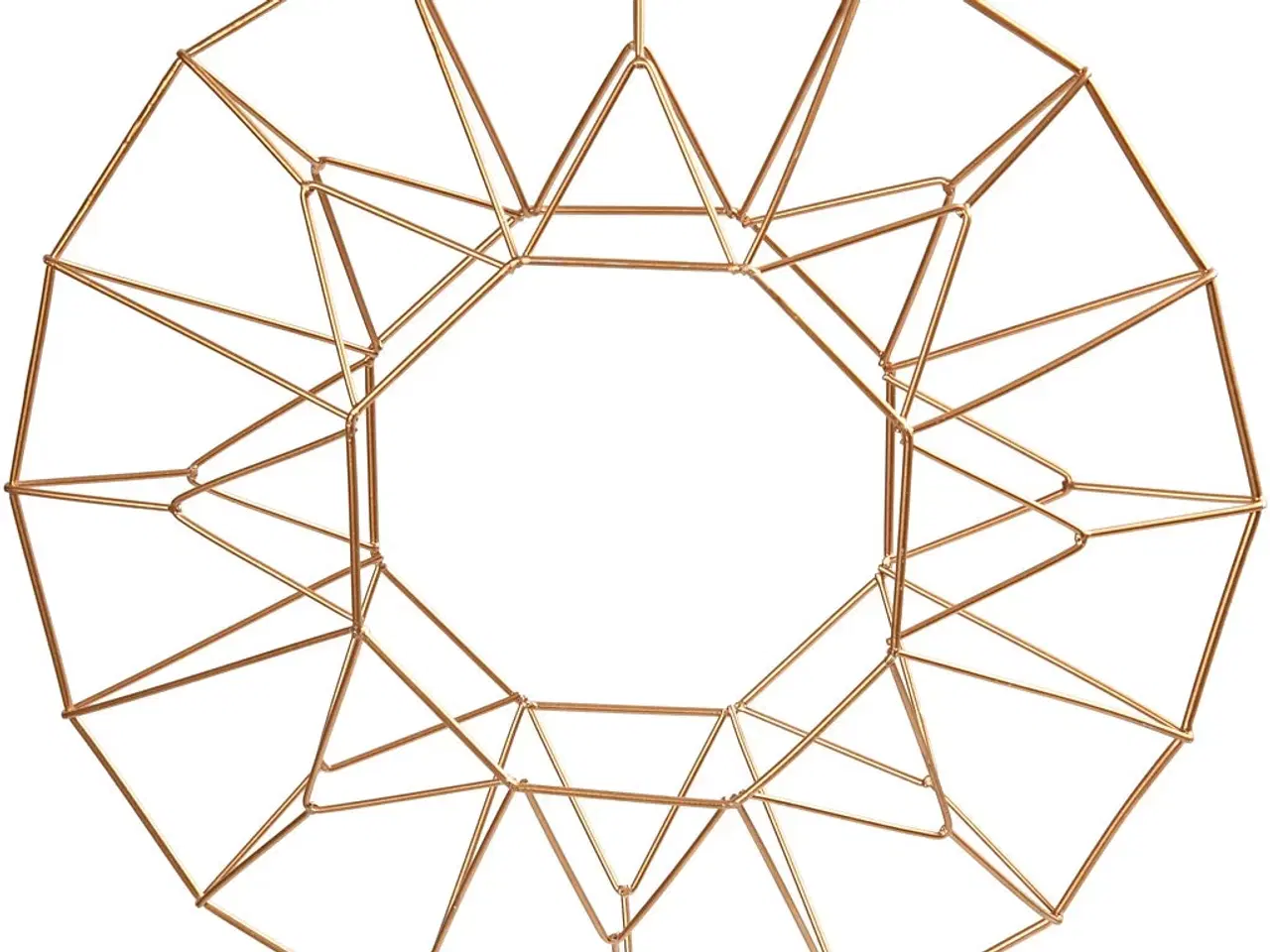 Billede 1 - Elegant Metalophæng i Messing, 28 cm - 1 stk.