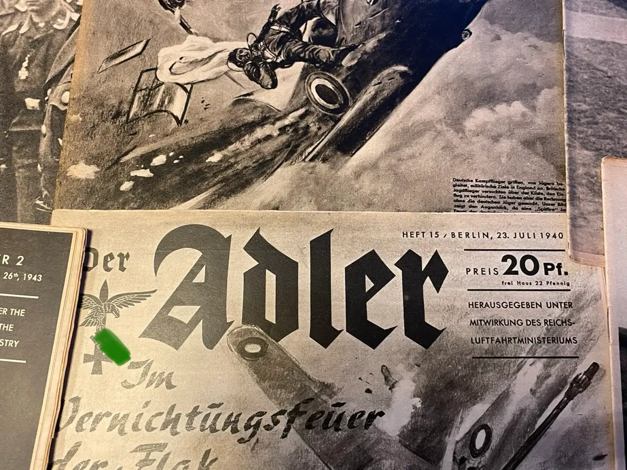 Billede 4 - Wehrmacht blade Der Adler Luftwaffe originale