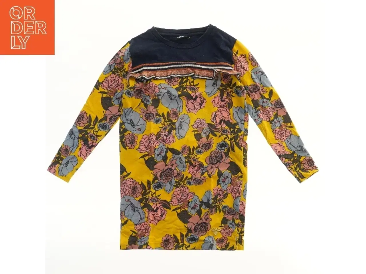 Billede 1 - Hummel blomstret kjole med lange ærmer (str. 134)