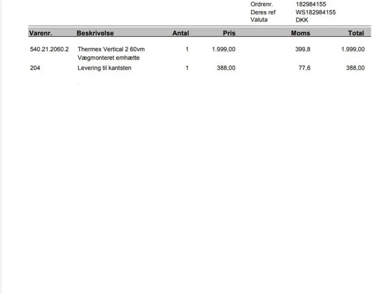 Billede 5 - Emhætte - Thermex Vertical 2060/60cm.