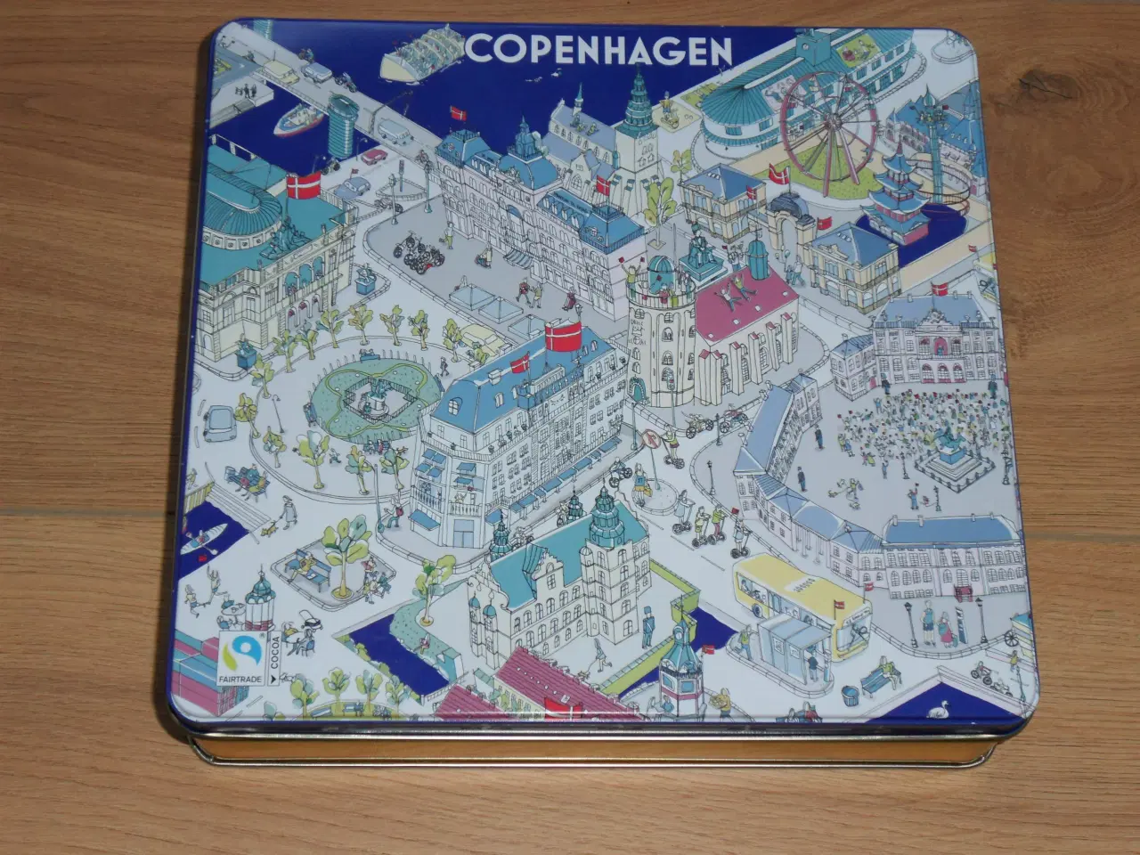 Billede 1 - Irma dåse. Kagedåse. Copenhagen med bybillede. Tiv