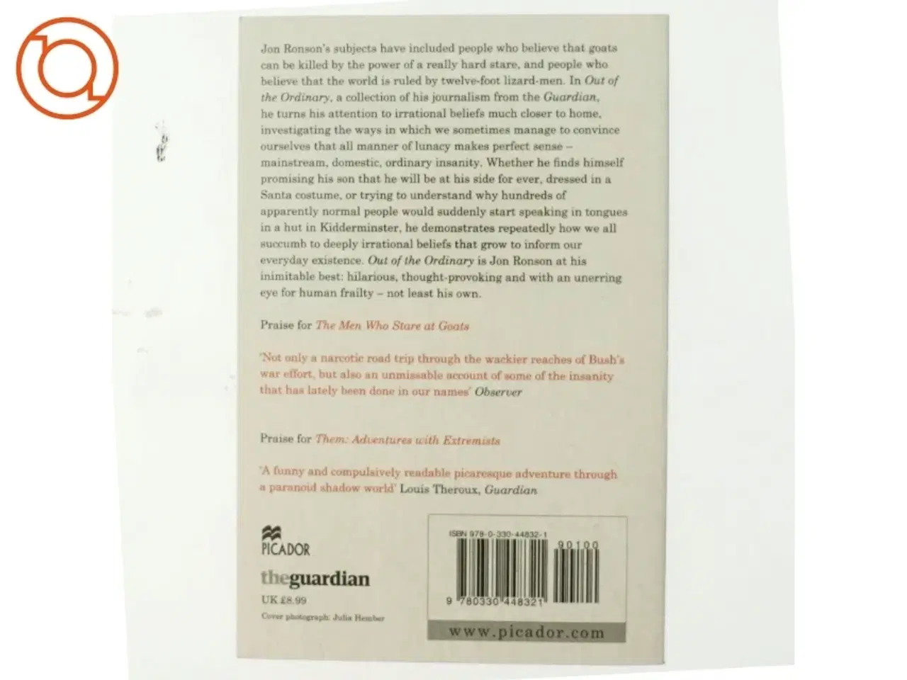 Billede 3 - Out of the Ordinary af Jon Ronson (Bog)