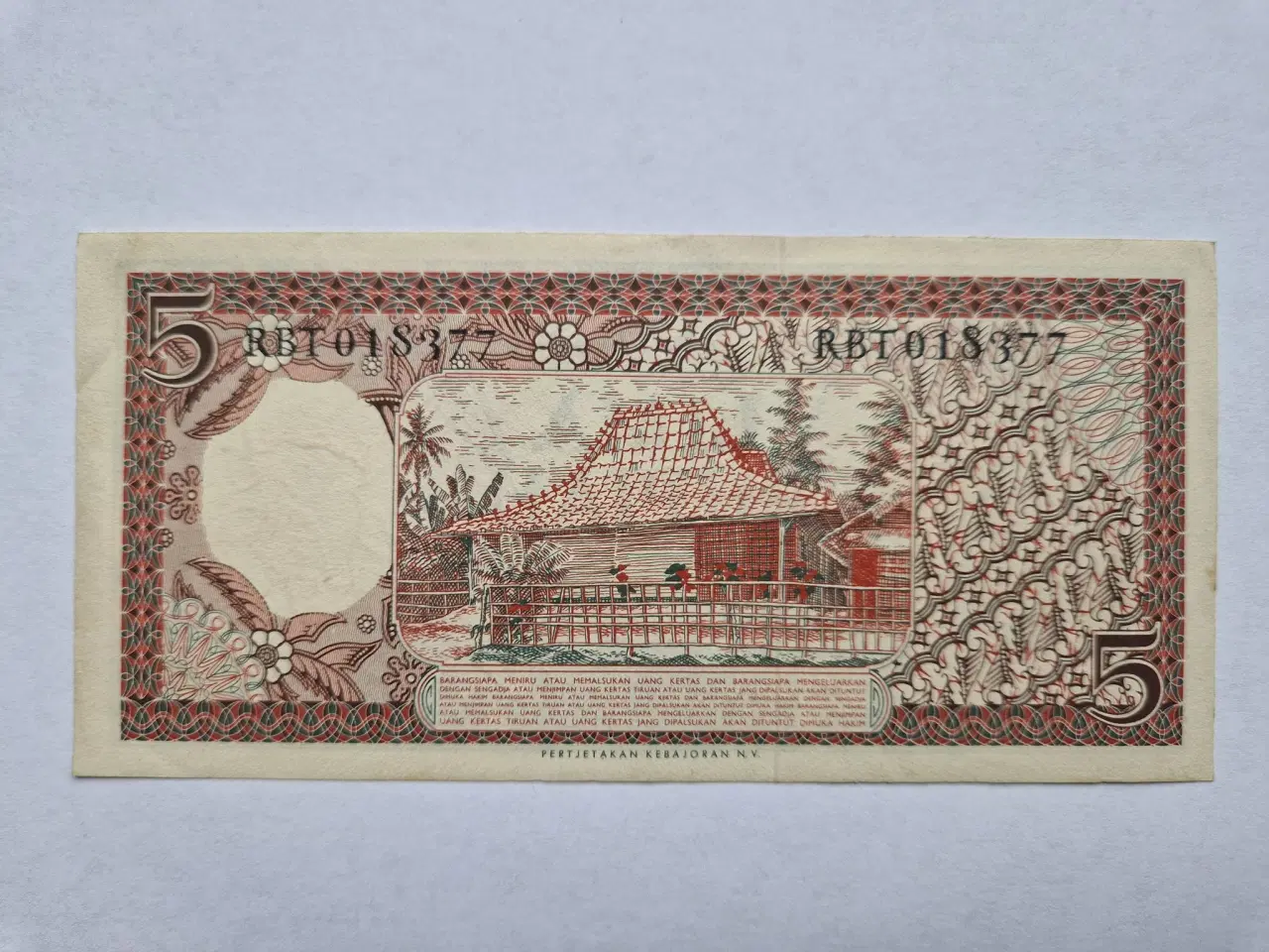 Billede 2 - 5 Rupiah Indonesia