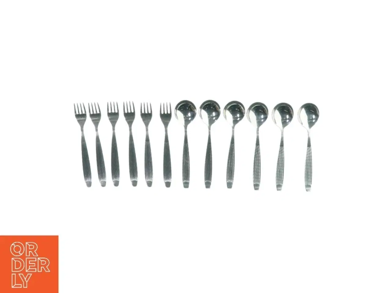 Billede 1 - Bestiksæt (6 gafler og 6 skeer) fra Ukendt (str. L:20cm)