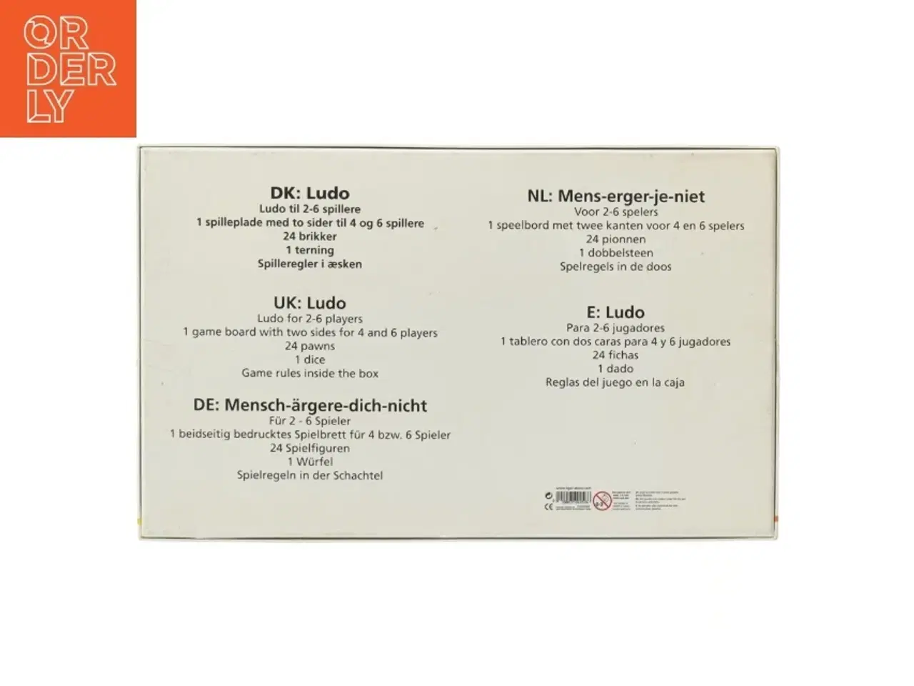 Billede 2 - Ludo brætspil fra Tiger fra Tiger (str. 4x40x25 cm)