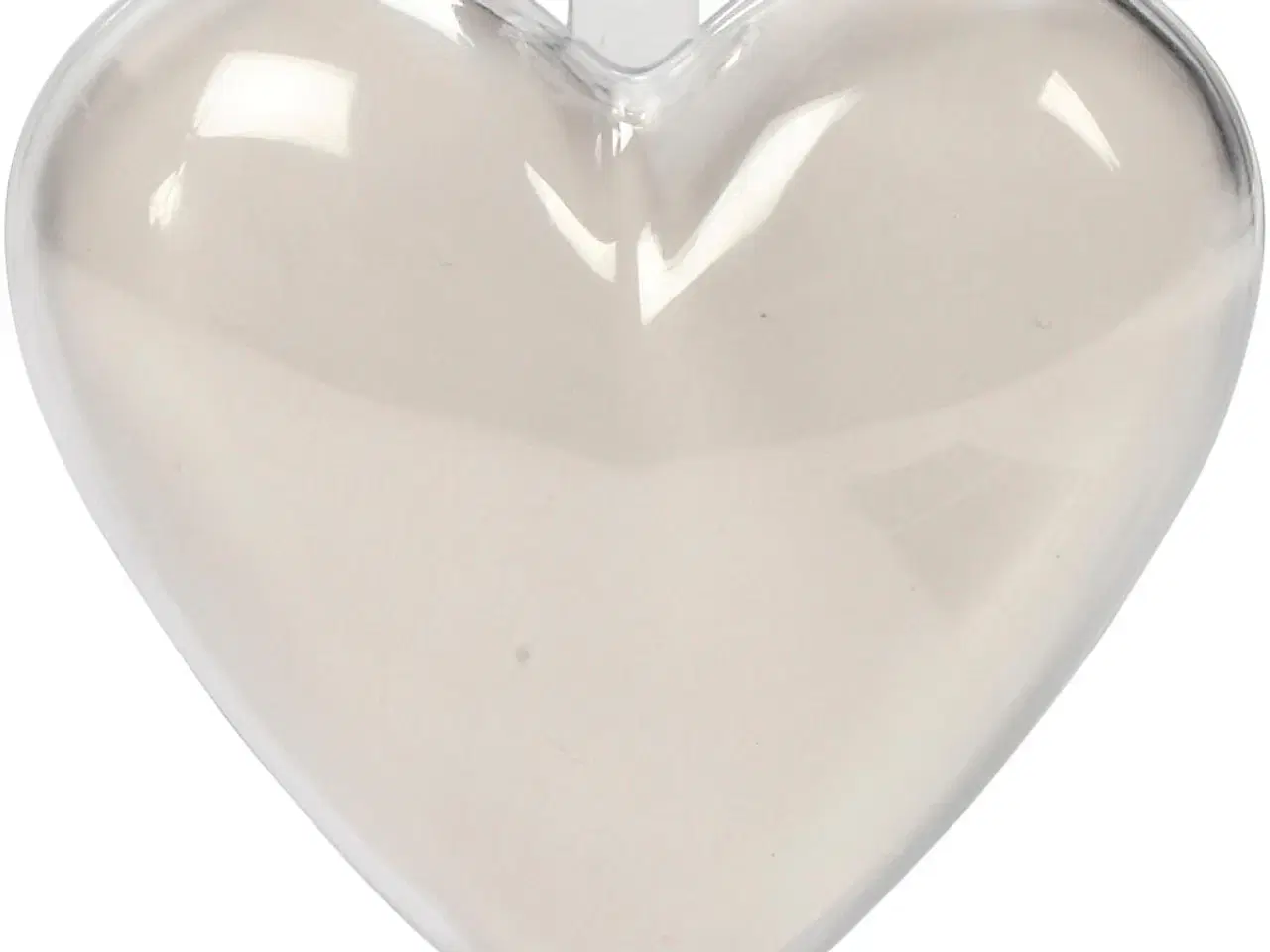 Billede 1 - Transparent Deko-hjerter 6,5 cm - 10 stk.