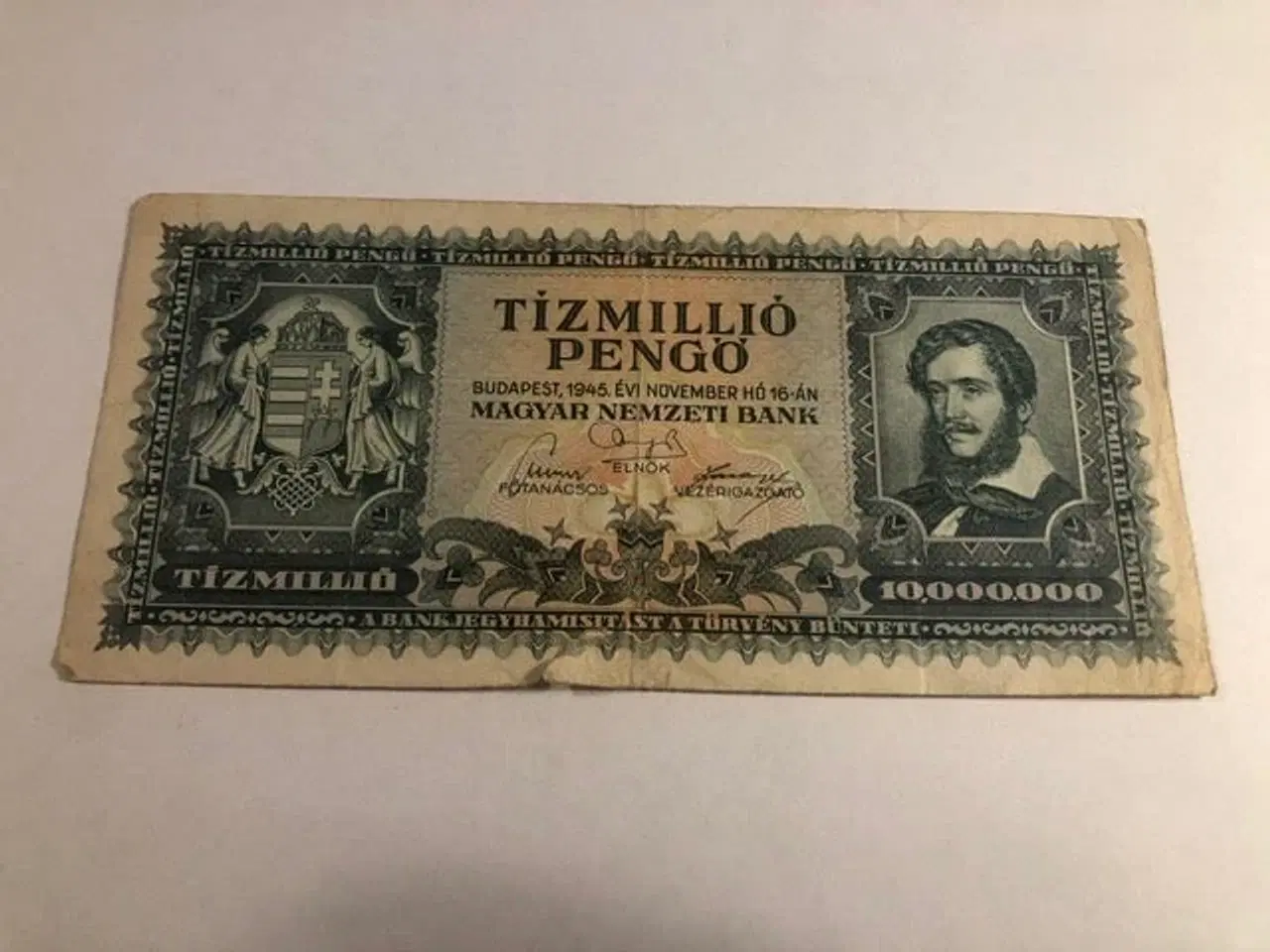 Billede 1 - 10 Million pengo Hungary 1945