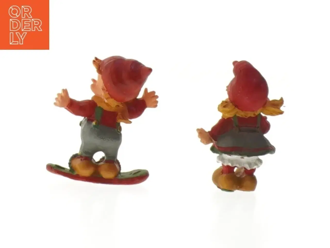 Billede 2 - To små figurer af nisser (str. 6 cm)