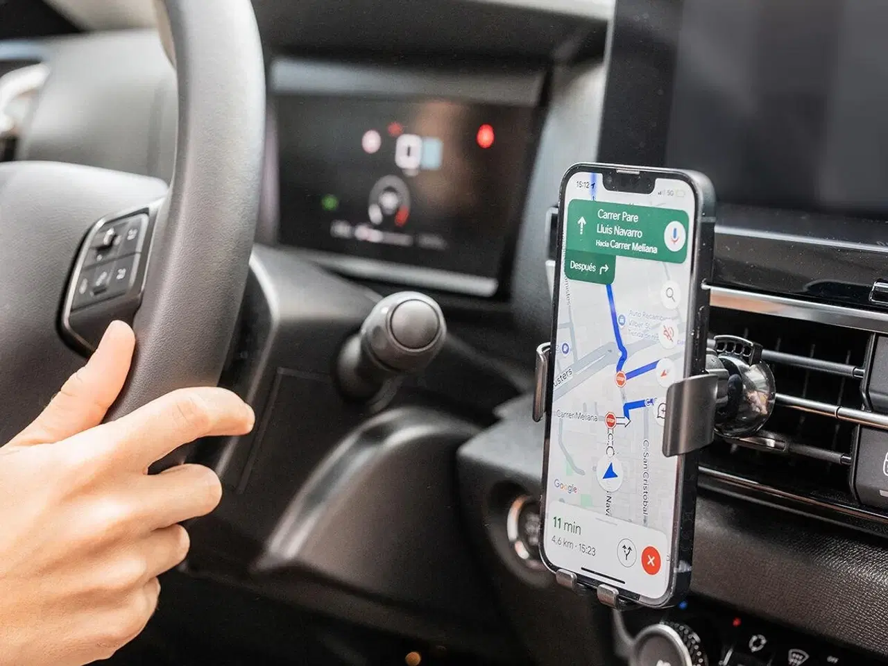 Billede 3 - Trådløs biloplader med holder 15 W - Chakar