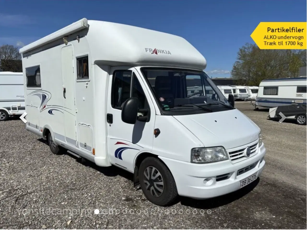 Billede 1 - Fiat Ducato/ Frankia sælges NYSYNET med plader