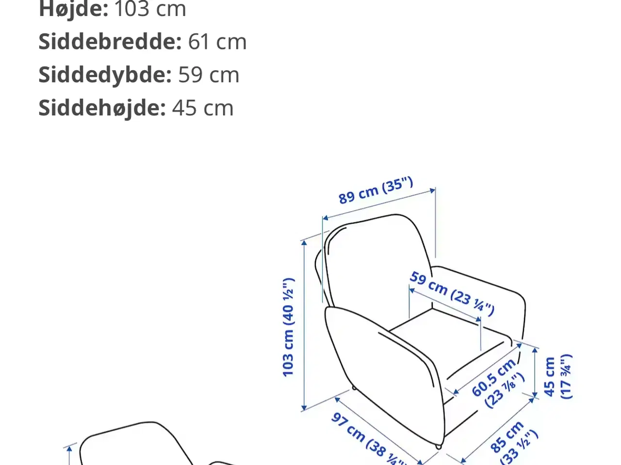 Billede 6 - Lænestol med vippefunktion