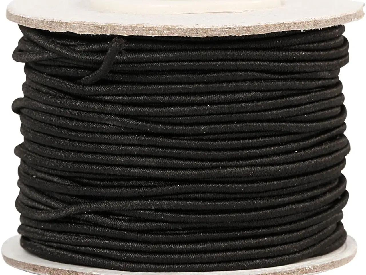 Billede 1 - Sort Elastiksnor 1 mm - 25 m til Sy- og Smykkeprojekter