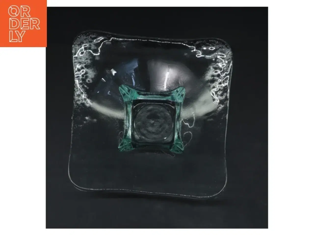 Billede 3 - Glas skål med firkantet bund (str. 19,5x19,5 cm)