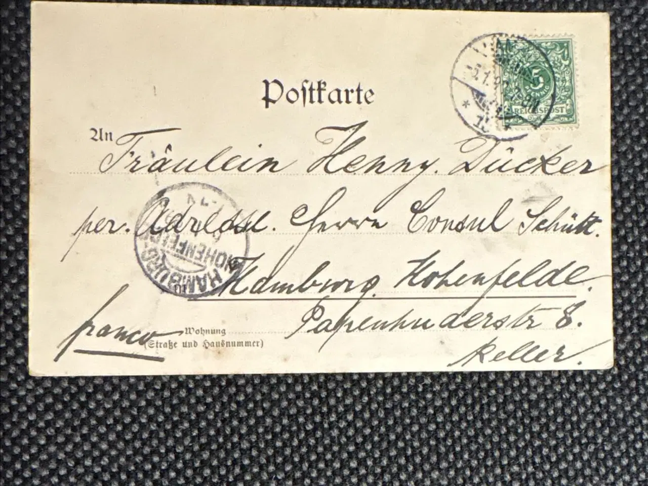 Billede 1 - Postkort fra 1899 med kinesisk motiv