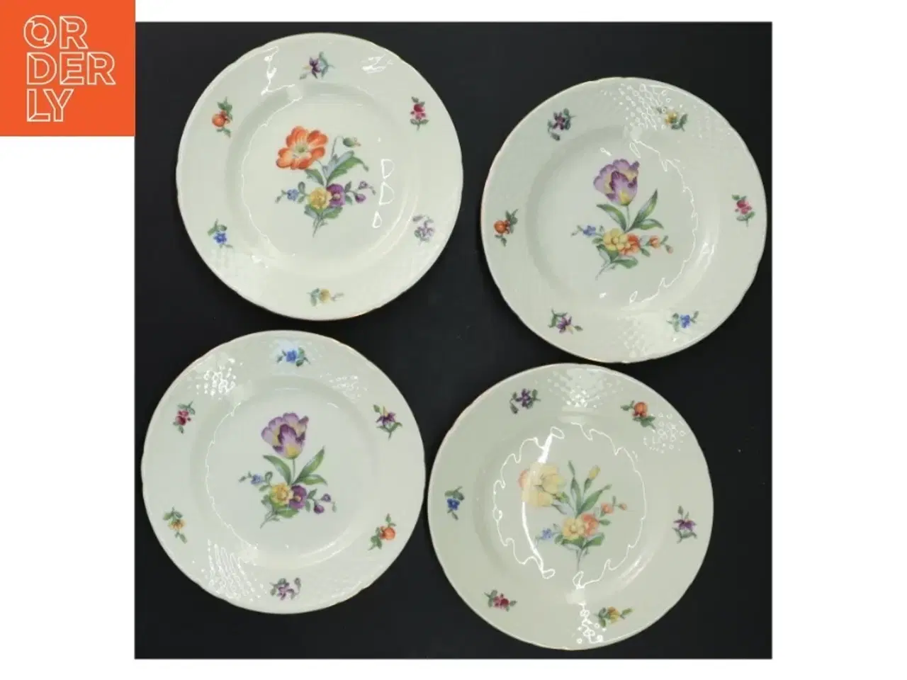 Billede 2 - B&G Saksisk Blomst kagetallerkener (str. Ø 15 cm)