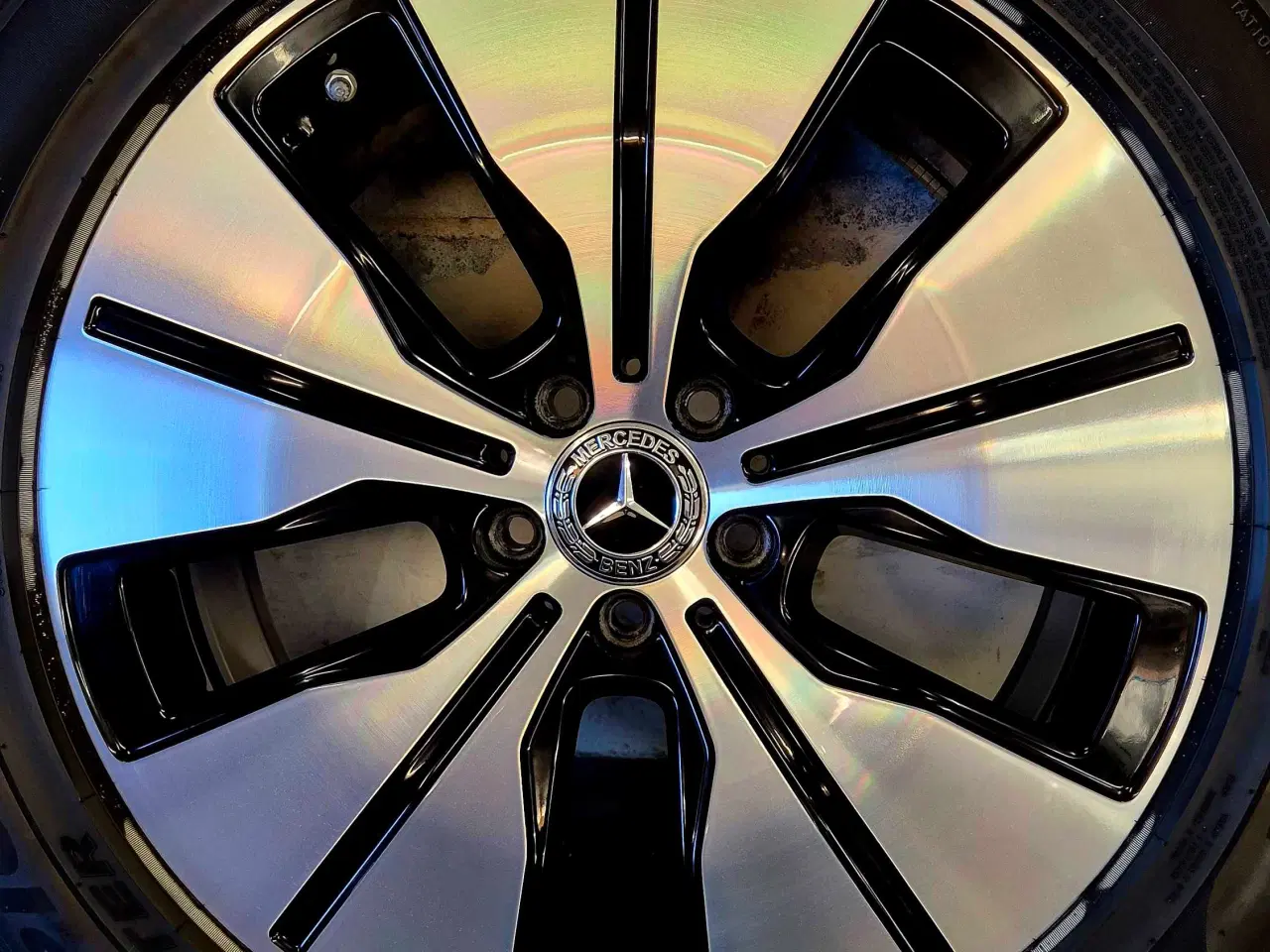 Billede 9 - EQC MERCEDES ORIGINAL ALUFÆLGE MED VINTERDÆK 