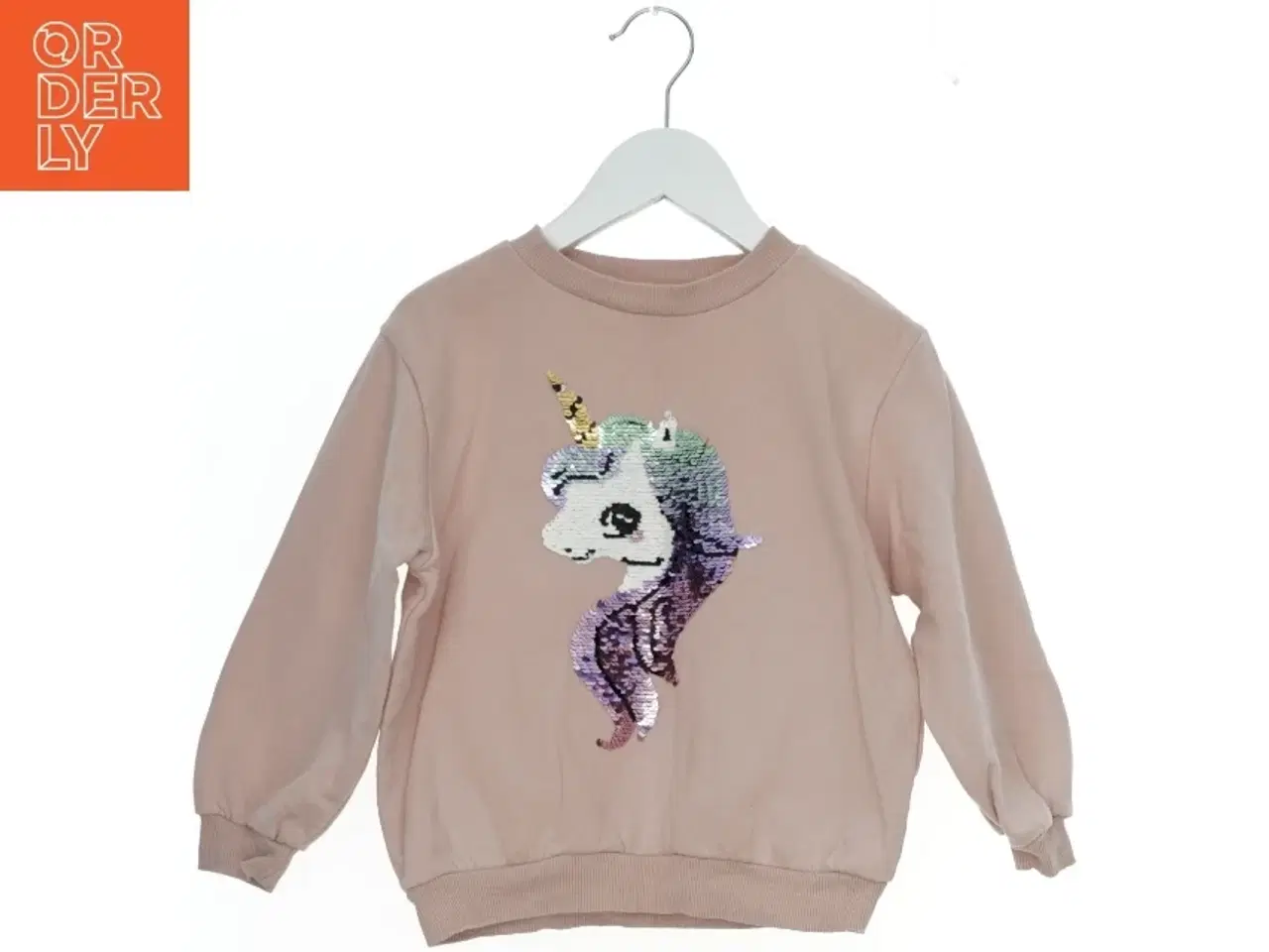 Billede 2 - Børne sweatshirt med vendbare pailletter fra H&M (str. 110)
