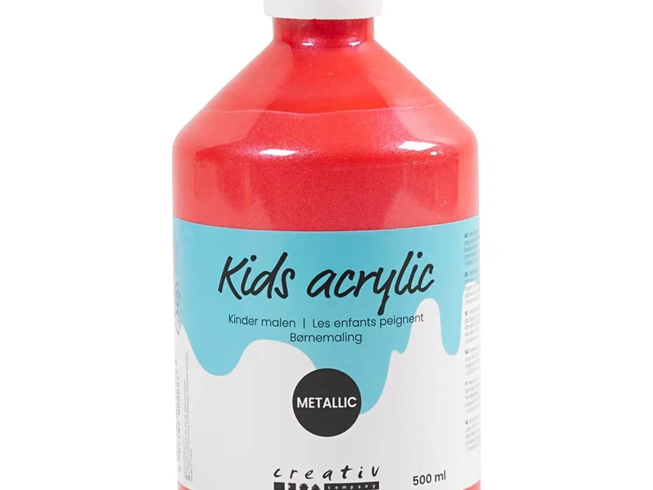 Billede 1 - Akrylmaling Metallic Rød 500ml - Strålende Effekt