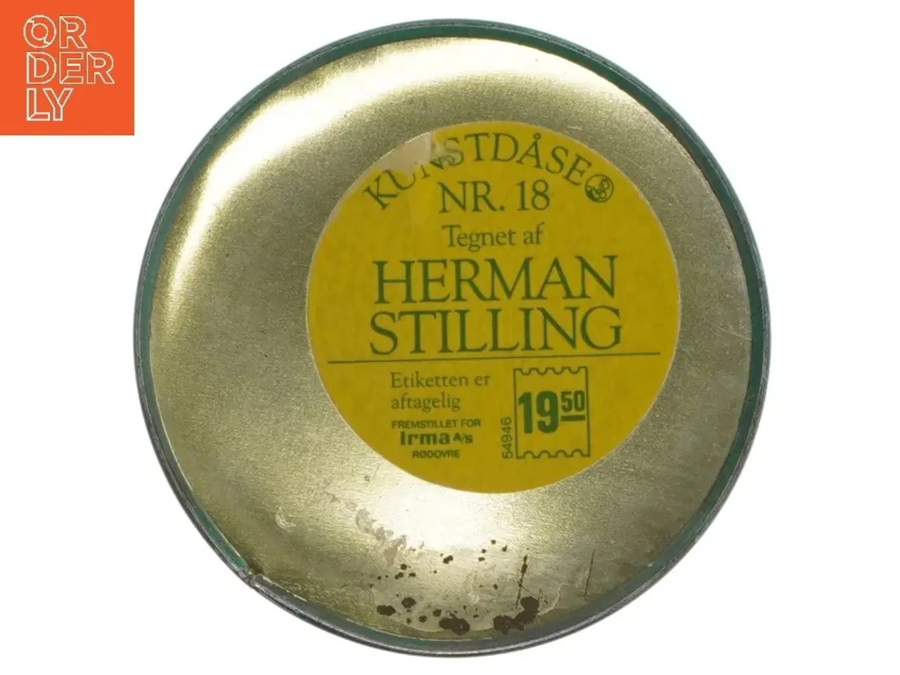 Billede 4 - Dekorativ kunstdåse nr. 18 fra Irma (str. Ø 11 cm længde 15 cm)