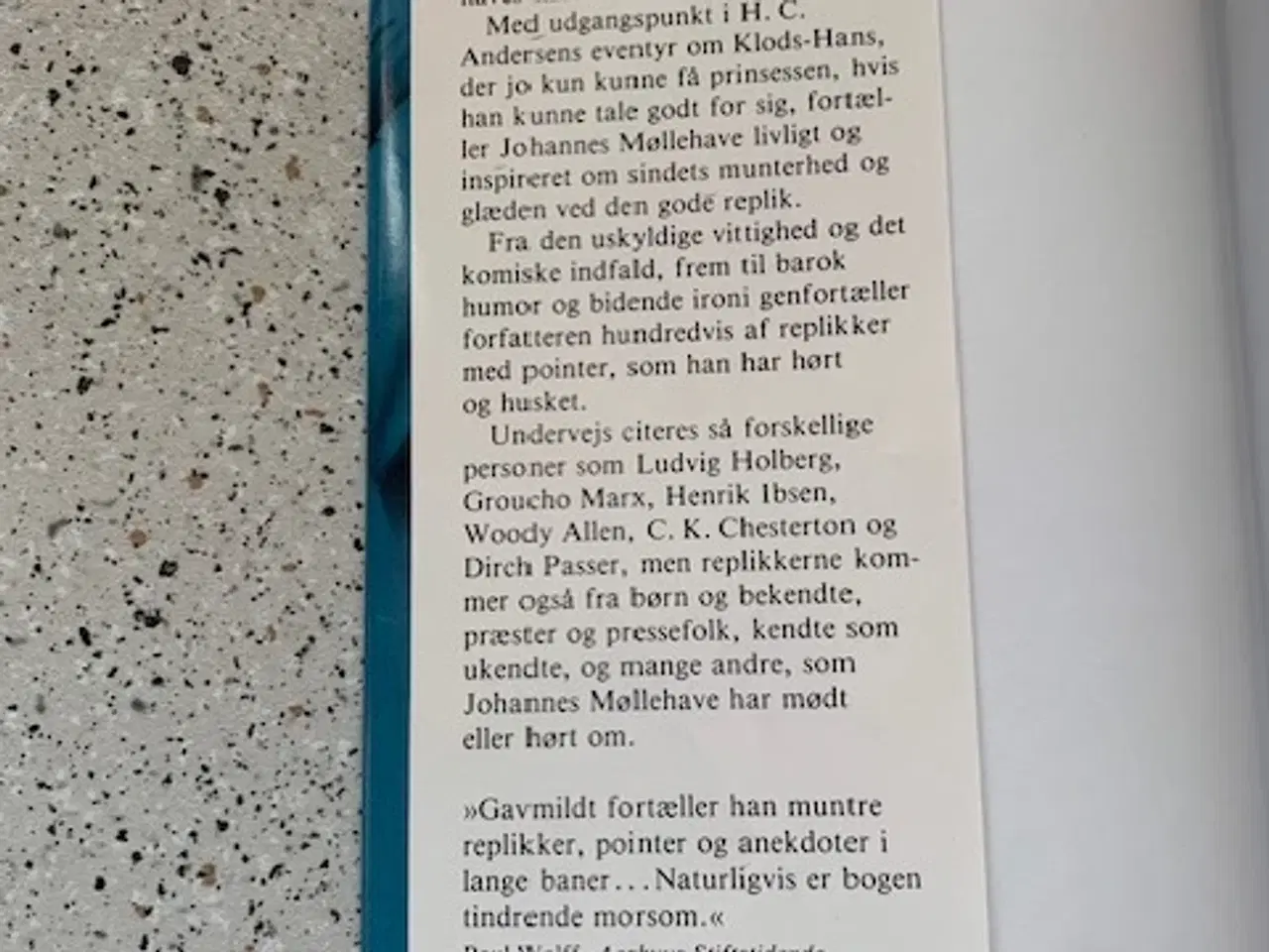 Billede 3 - Johannes Møllehave - Replikker og pointer