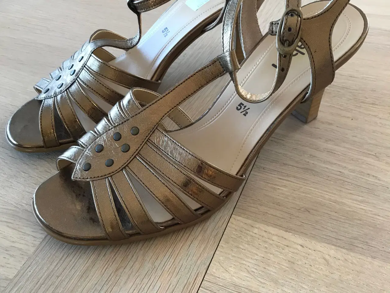 Billede 4 - Gabor højhælede sandaler, Bronze Metallic 