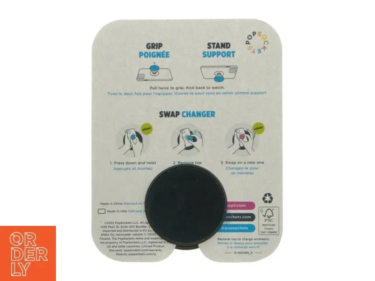 Billede 2 - PopSockets PopGrip fra 7 Days (str. 4 cm)