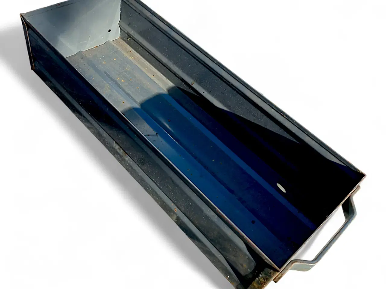 Billede 6 - Vintage industrikasse i metal – perfekt til opbeva