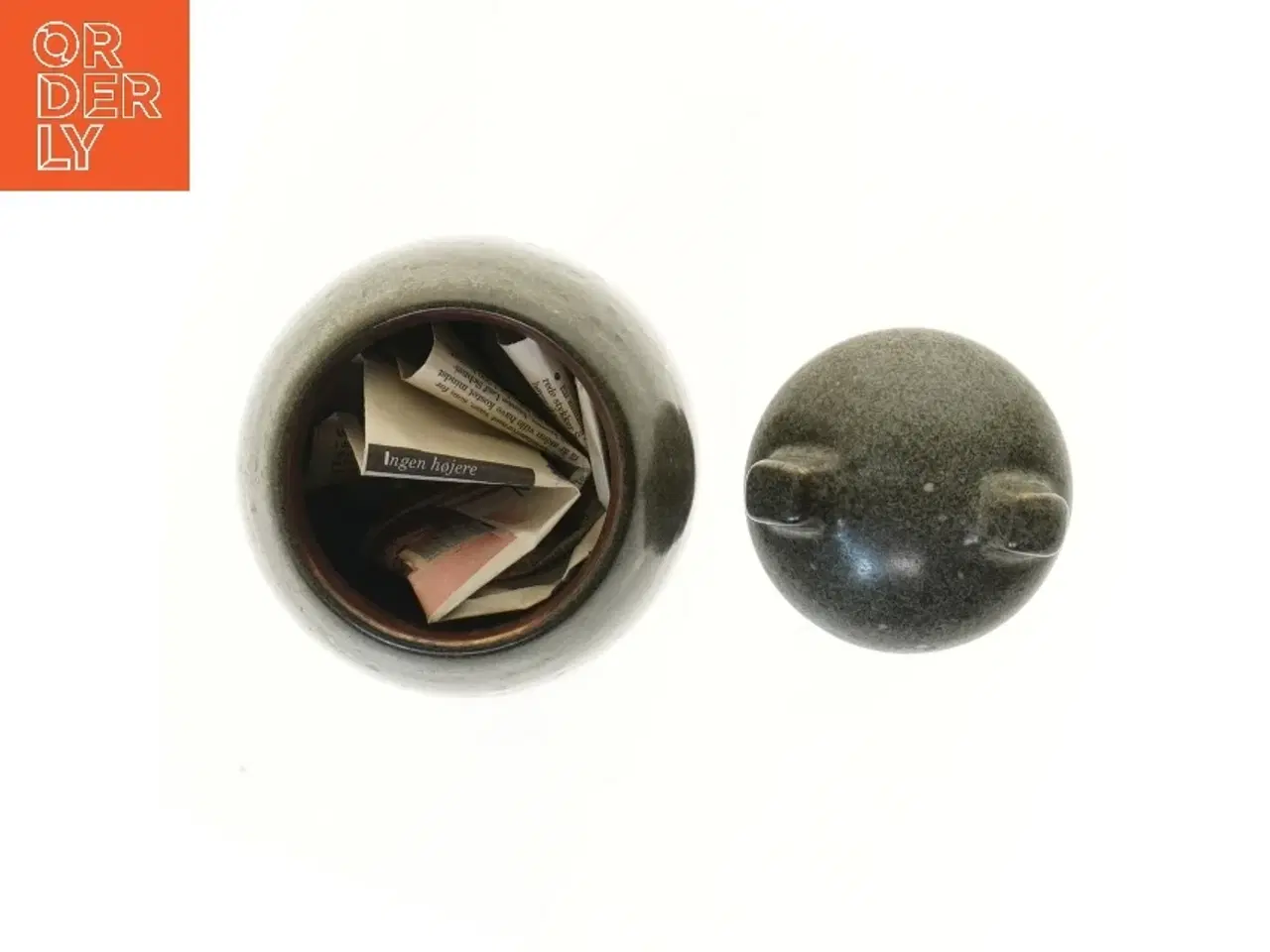 Billede 3 - Saxbo Keramik krukke med låg (str. 15,5 cm)