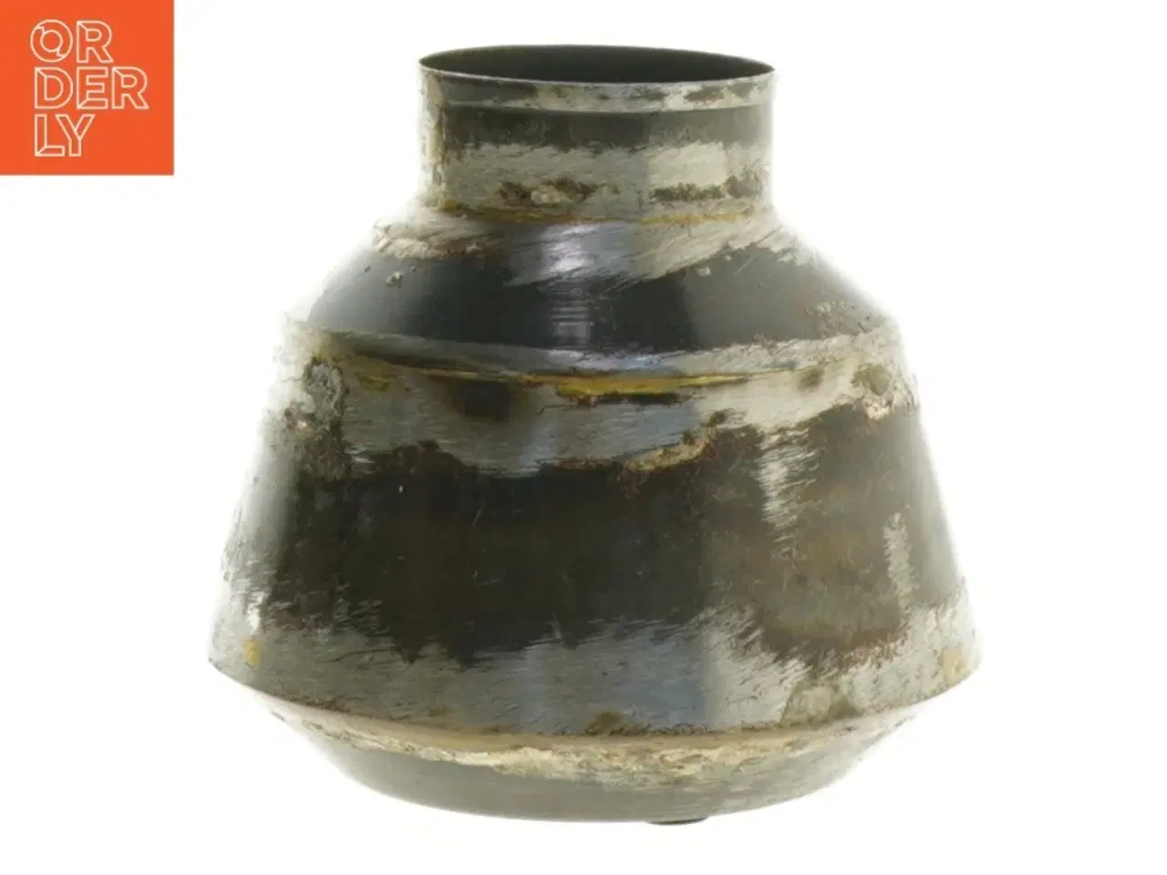 Billede 1 - Rustik metalvase (str. 10x11 cm)