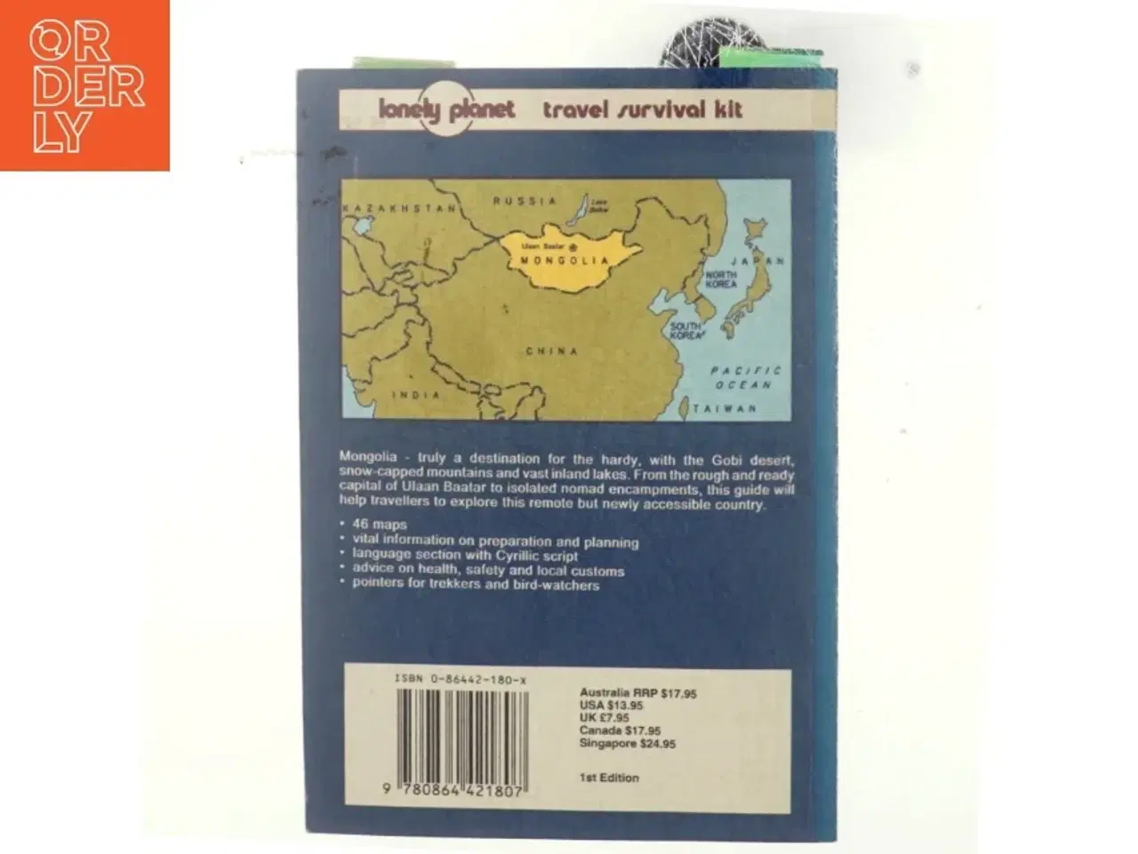Billede 3 - Mongolia : a travel survival kit af Robert Storey (Bog)