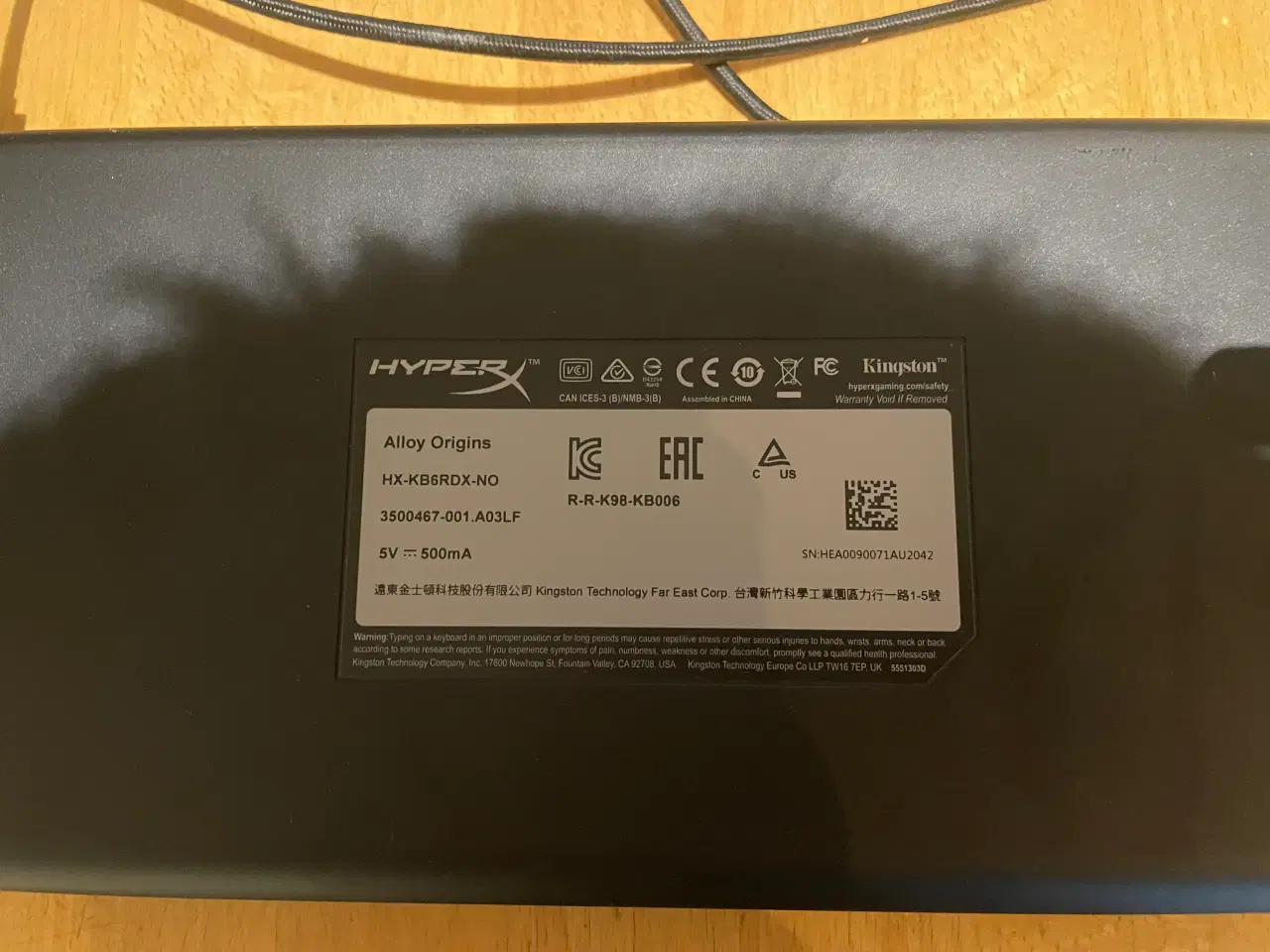 Billede 4 - Hyper X Keyboard