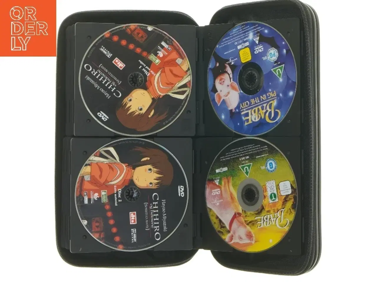 Billede 4 - 22 DVD i mappe med børnefilm fra A11 (str. 28x16x5 cm)