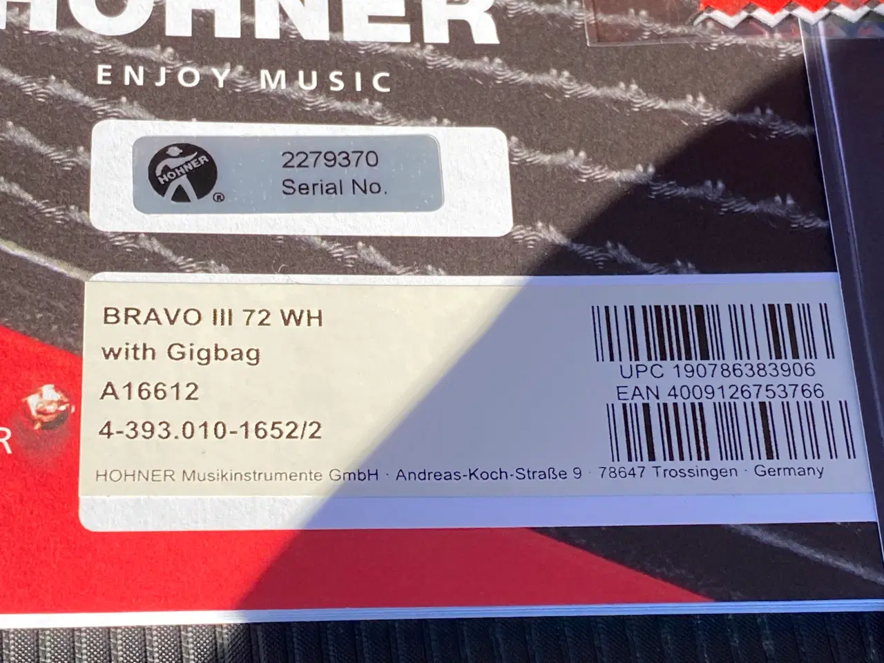 Billede 20 - Hohner Bravo III 72 – Hvid Perlemor