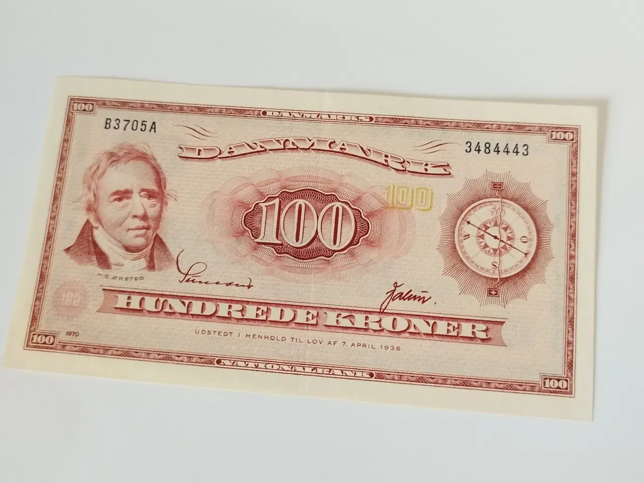 Billede 1 - H. C. Ørsted. 100 💯 kr fra 1970
