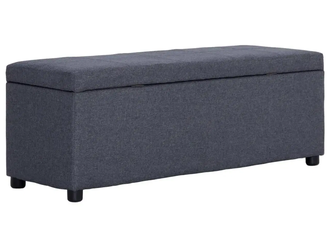 Billede 5 - Bænk med opbevaringsrum 116 cm polyester mørkegrå