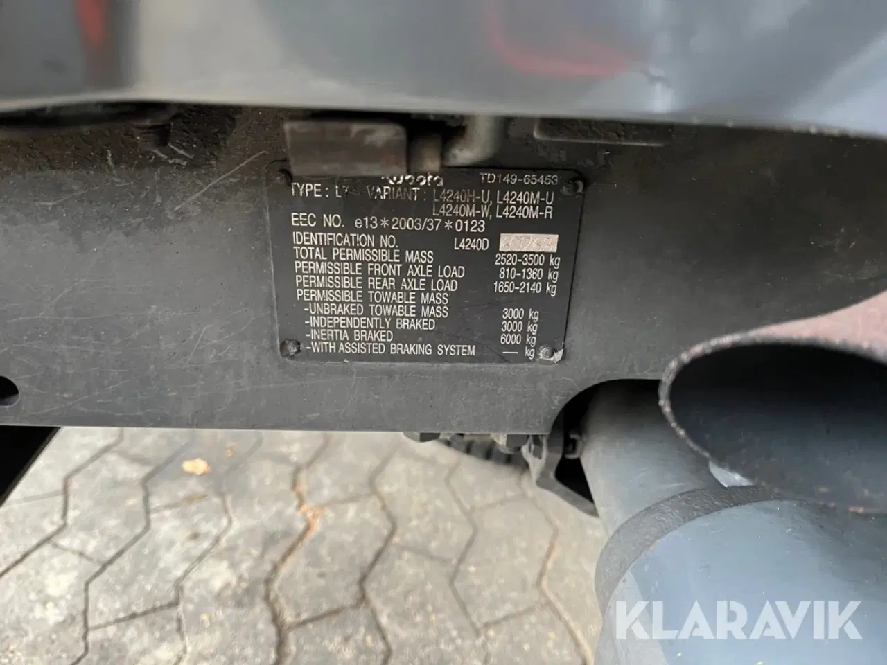Billede 6 - Traktor Kubota L4240