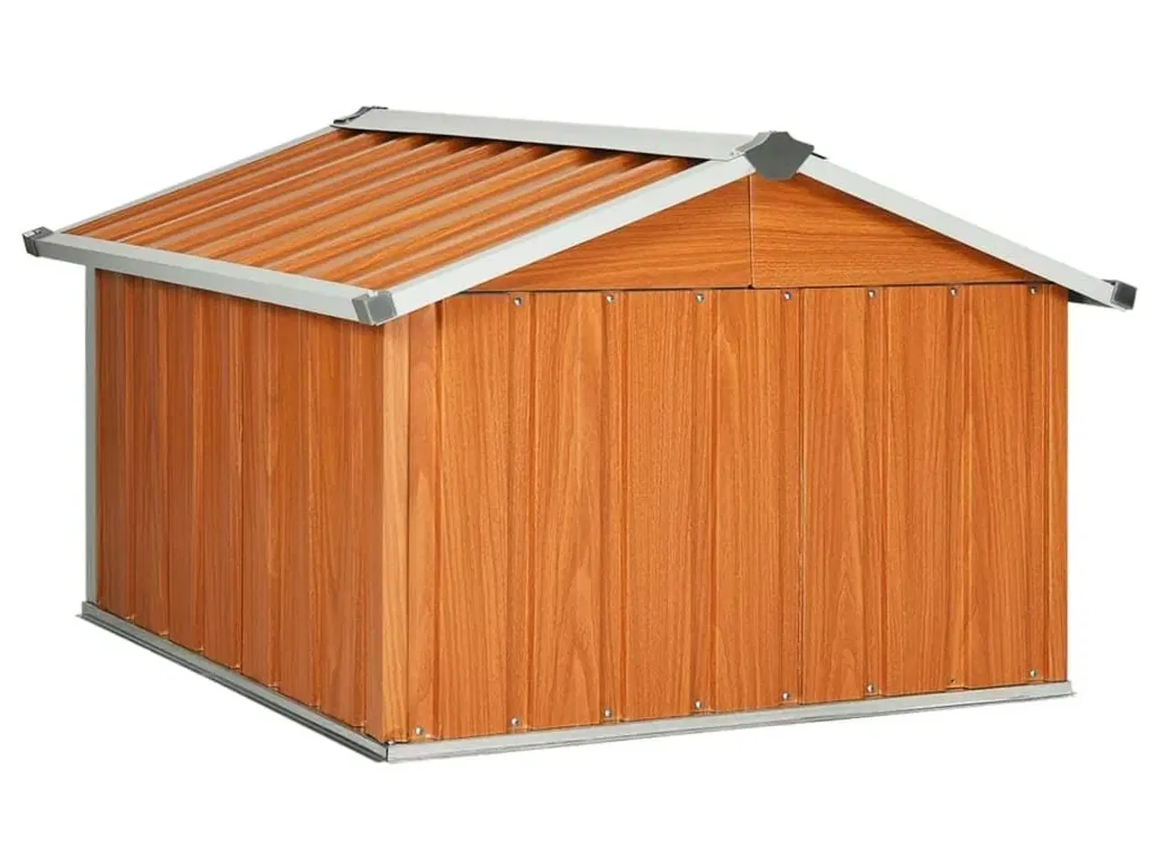 Billede 7 - Garage til robotplæneklipper 92x97x63 cm galvaniseret stål brun