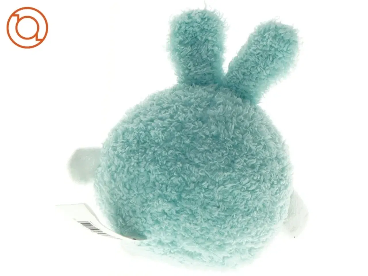 Billede 2 - Blåt tøjdyr formet som kanin (str. 16 x 15 cm)