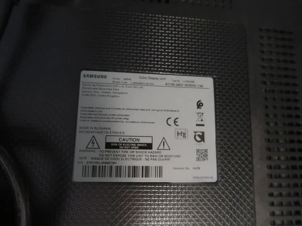 Billede 2 - Fjernsyn SAMSUNG LH55DBE