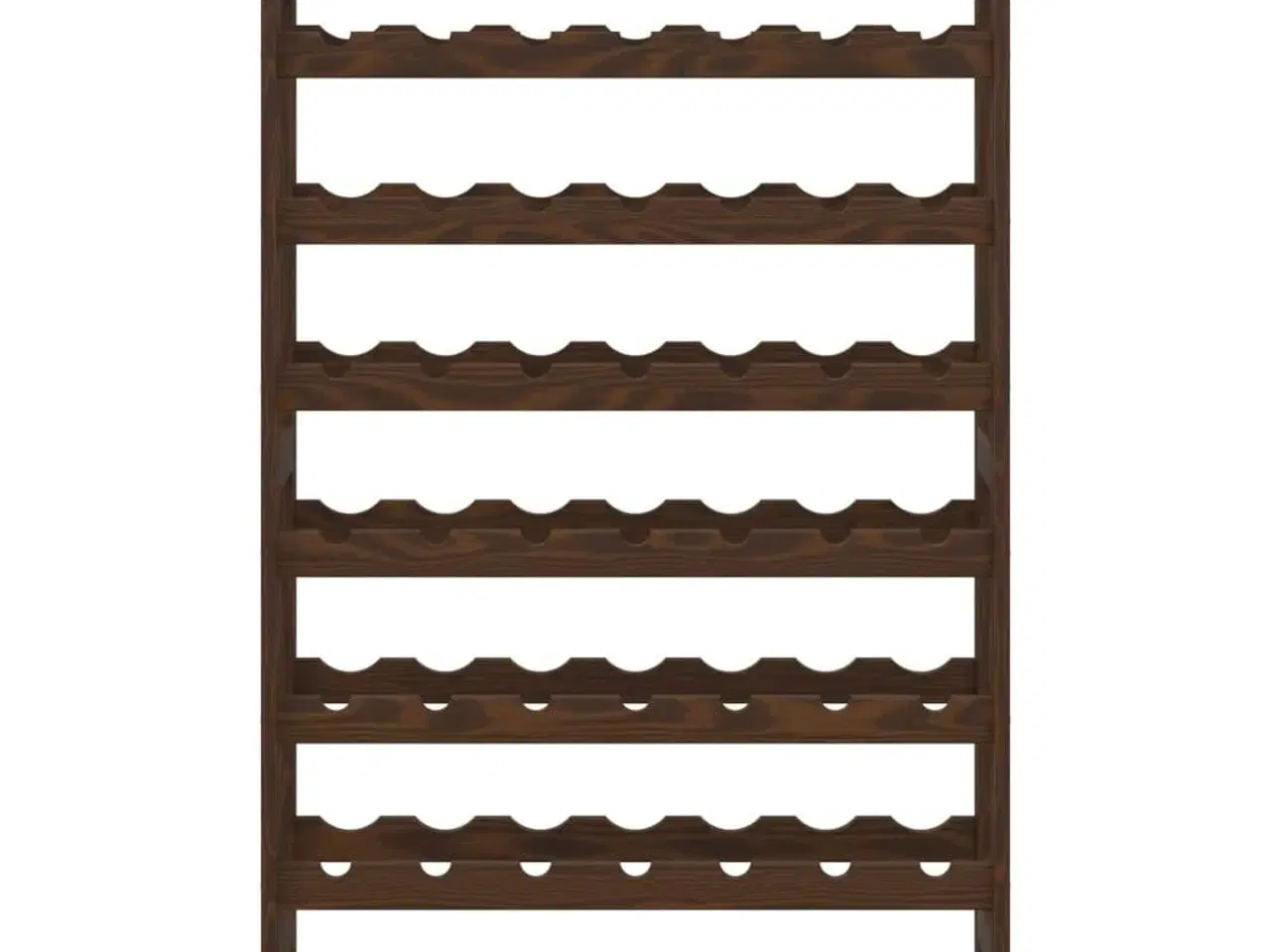 Billede 3 - Vinreol til 56 flasker massivt fyrretræ brun