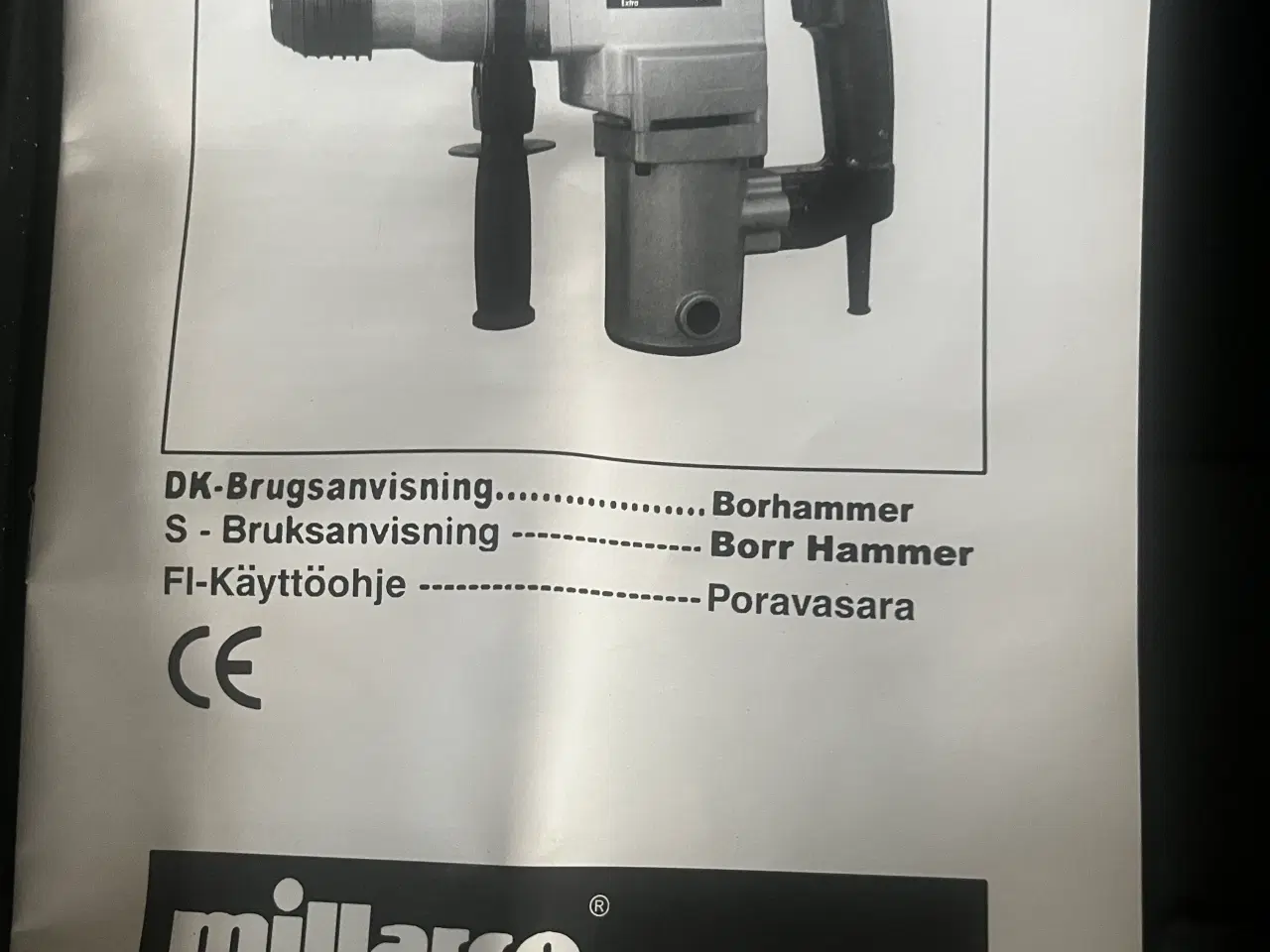 Billede 1 - Millarco borehammer maskine 230V 780 Watt 