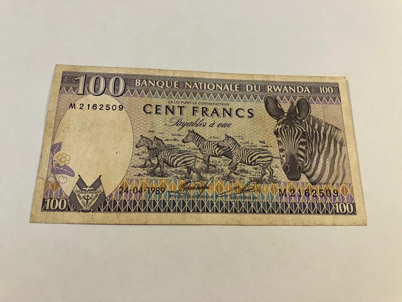 Billede 1 - 100 Cent Francs Rwanda