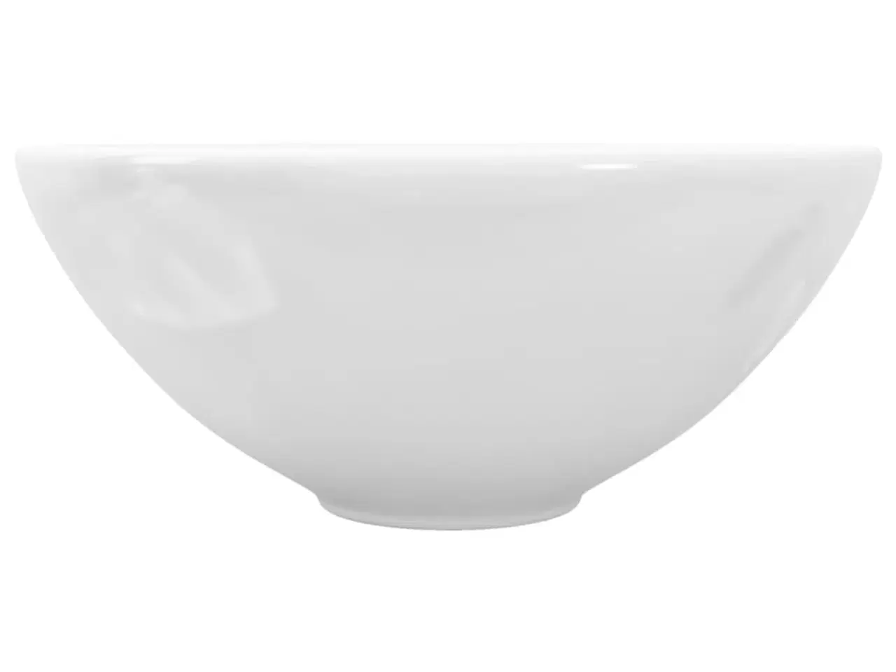 Billede 4 - Keramisk badeværelsesvask hvid rund