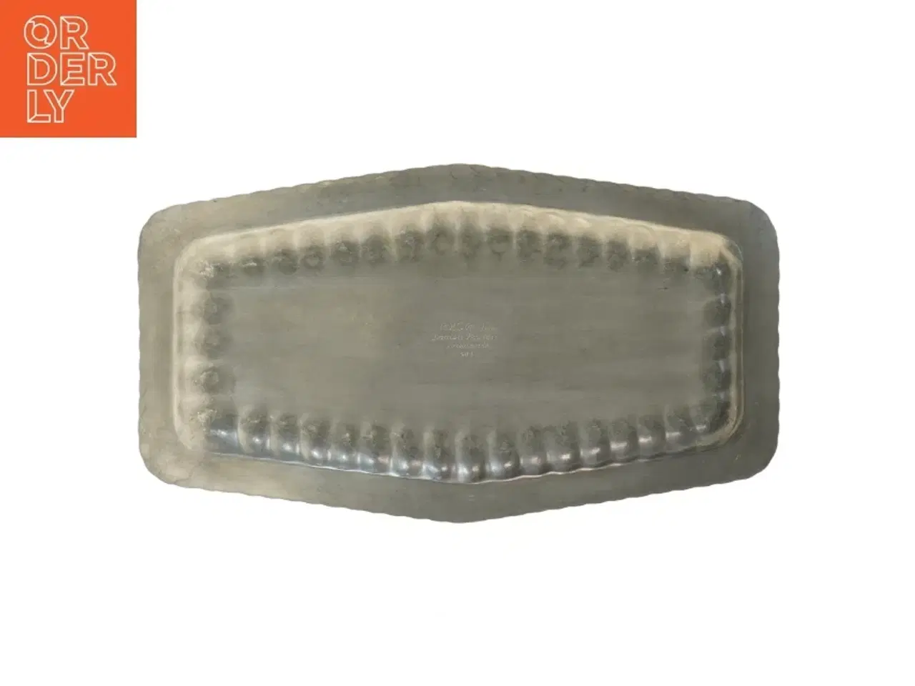 Billede 2 - Retro rektangulært metalfad (str. 38x21 cm)