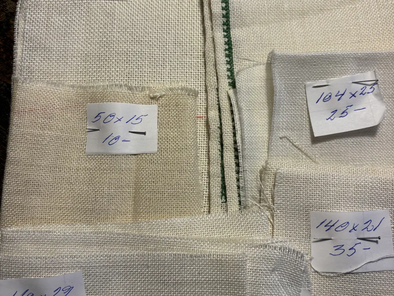 Billede 2 - Broderistof , forsk mål og kvalitet