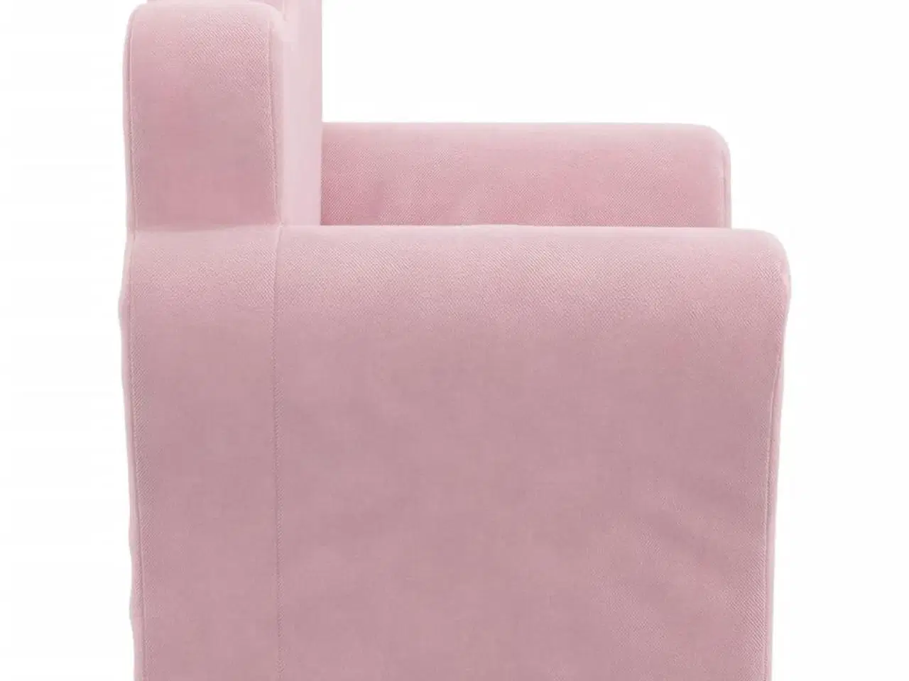 Billede 4 - Lænestol til børn blødt plys lyserød