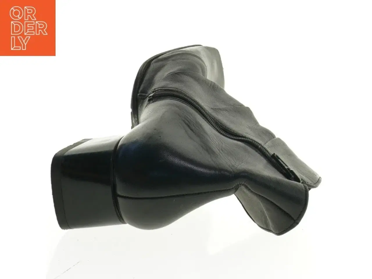 Billede 3 - Sorte ankelstøvler i læder (str. 9)